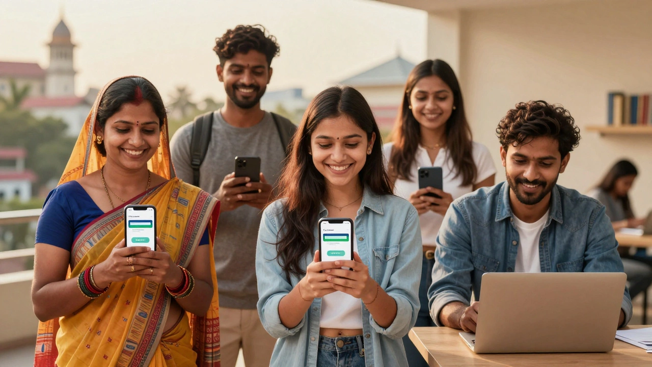 People across India receiving instant confirmation of their newly created online bank accounts.