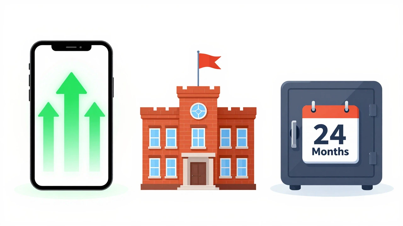 Visual comparison of neobanks, credit unions, and term deposits