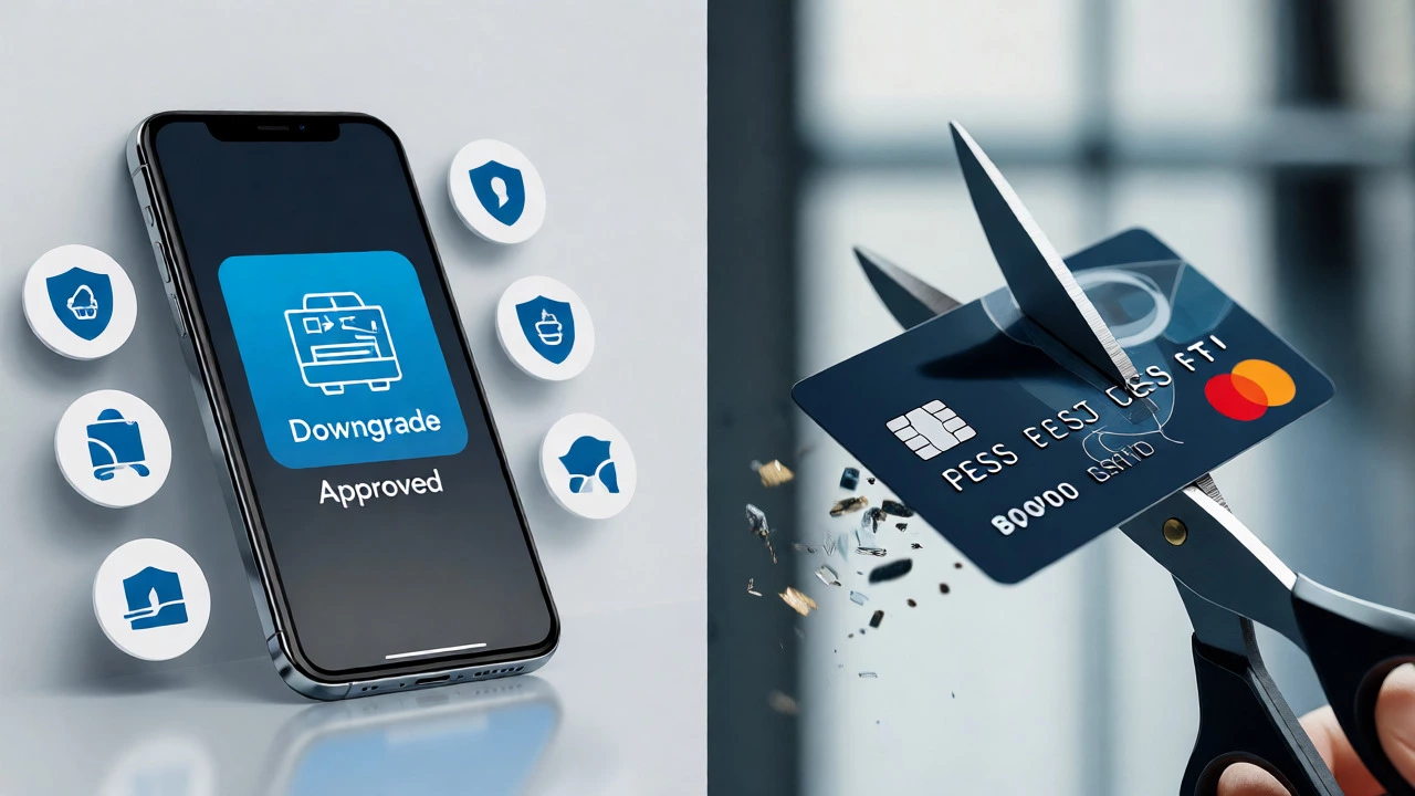 Comparison of downgrading a card versus physically cutting it up